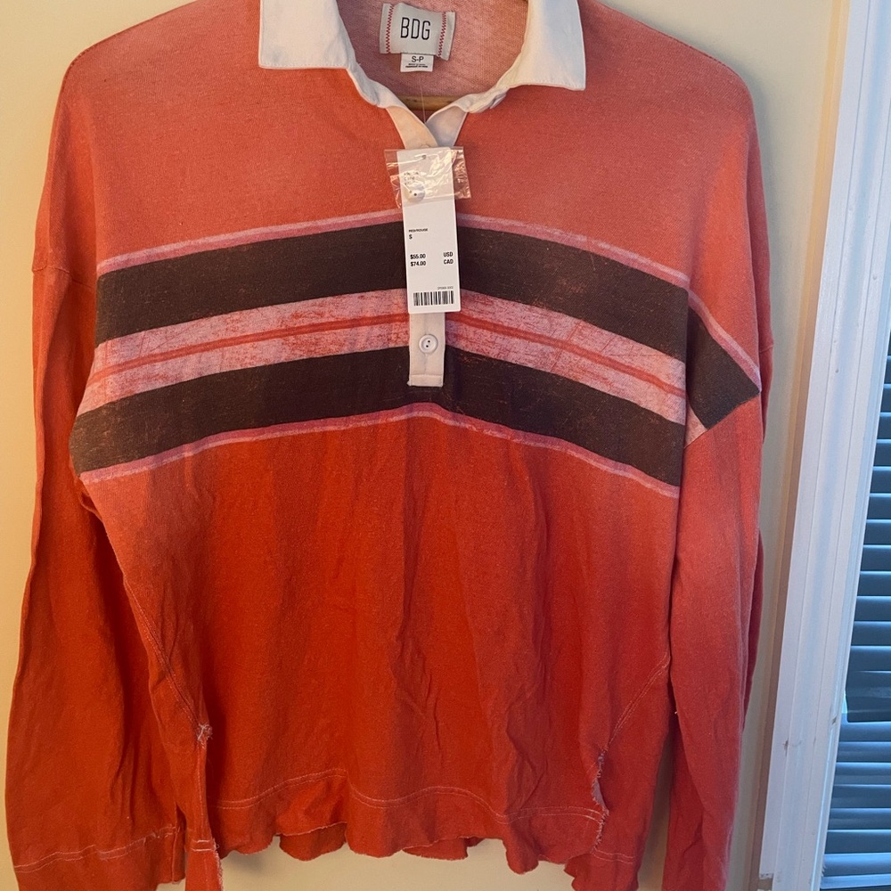 Red and Black Striped Shirt